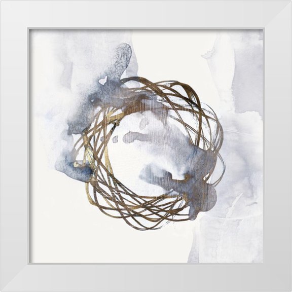 Watts, Eva 20x20 White Modern Wood Framed Museum Art Print Titled - Einstein Atom II