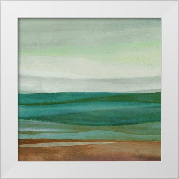 Watts, Eva 20x20 White Modern Wood Framed Museum Art Print Titled - Shoreside II