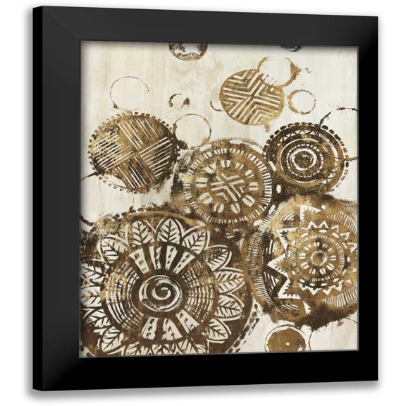 Watts, Eva 20x24 Black Modern Framed Museum Art Print Titled - African Circles