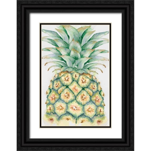 Watts, Eva 23x32 Black Ornate Wood Framed with Double Matting Museum Art Print Titled - Fruit IV