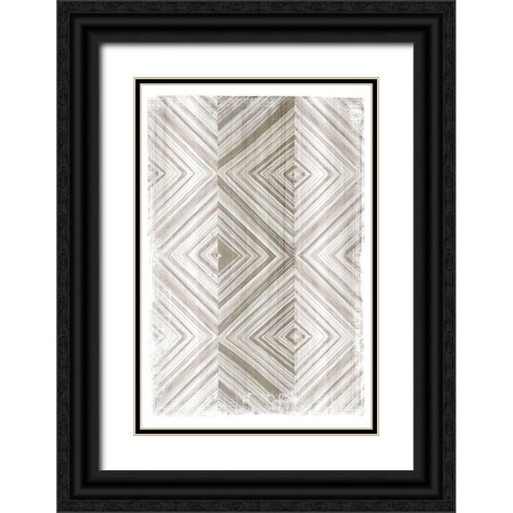 Watts, Eva 23x32 Black Ornate Wood Framed with Double Matting Museum Art Print Titled - Overlapping