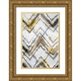 thumbnail image 1 of Watts, Eva 23x32 Gold Ornate Wood Framed with Double Matting Museum Art Print Titled - Tye Dye III Neutral Version, 1 of 4