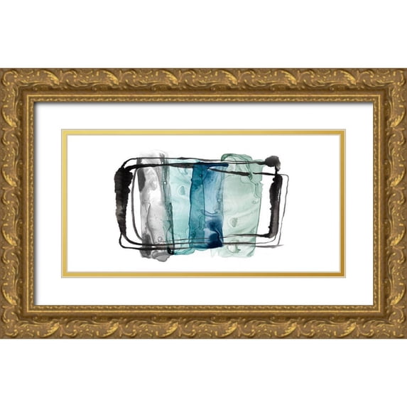 Watts, Eva 24x14 Gold Ornate Wood Framed with Double Matting Museum Art Print Titled - Eclair