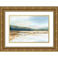 thumbnail image 1 of Watts, Eva 24x17 Gold Ornate Wood Framed with Double Matting Museum Art Print Titled - By the Water I, 1 of 4