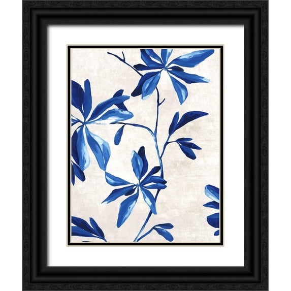 Watts, Eva 25x32 Black Ornate Wood Framed with Double Matting Museum Art Print Titled - Oleander II