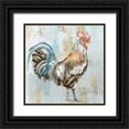 thumbnail image 1 of Watts, Eva 26x26 Black Ornate Wood Framed with Double Matting Museum Art Print Titled - Crock-A-Doodle-Do I, 1 of 4