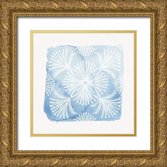 Watts, Eva 26x26 Gold Ornate Wood Framed with Double Matting Museum Art Print Titled - Blume