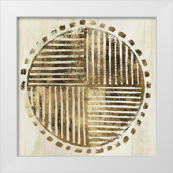 Watts, Eva 26x26 White Modern Wood Framed Museum Art Print Titled - African Lines I