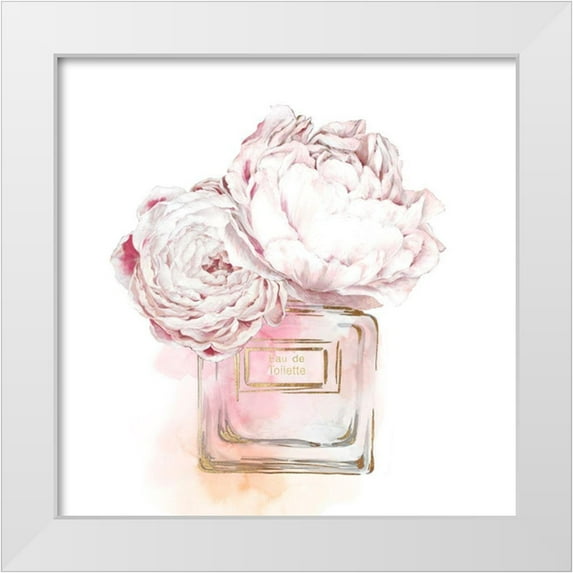Watts, Eva 26x26 White Modern Wood Framed Museum Art Print Titled - Eau de Toilette Gris