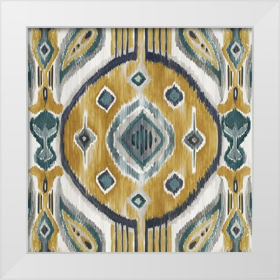 Watts, Eva 26x26 White Modern Wood Framed Museum Art Print Titled - Mediterranean Tile I
