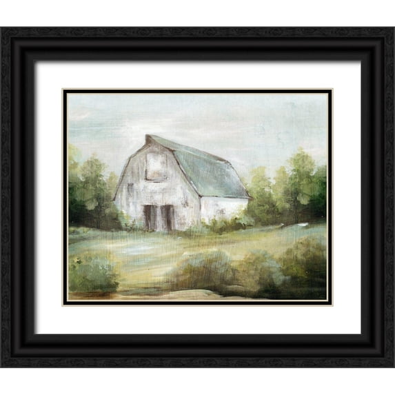 Watts, Eva 32x26 Black Ornate Wood Framed with Double Matting Museum Art Print Titled - Homestead Memories
