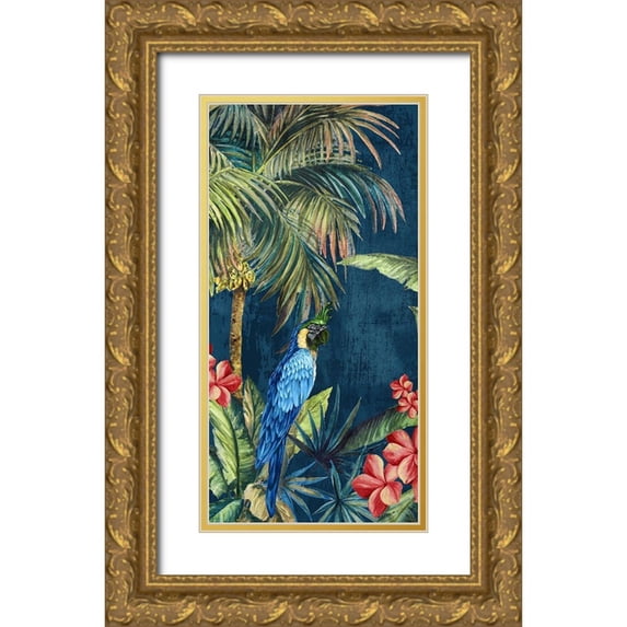 Watts, Eva 9x14 Gold Ornate Wood Framed with Double Matting Museum Art Print Titled - Tropicano II