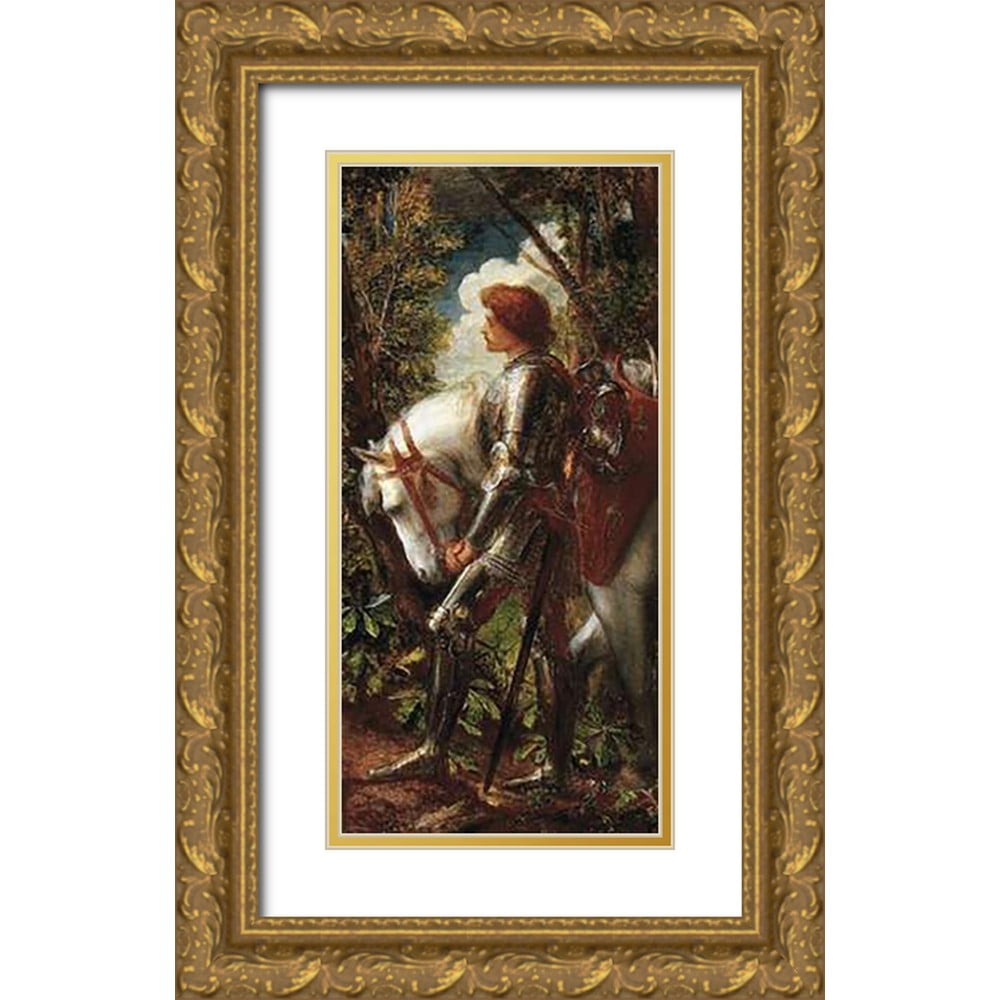 Watts, Frederick 17x32 Gold Ornate Wood Framed with Double