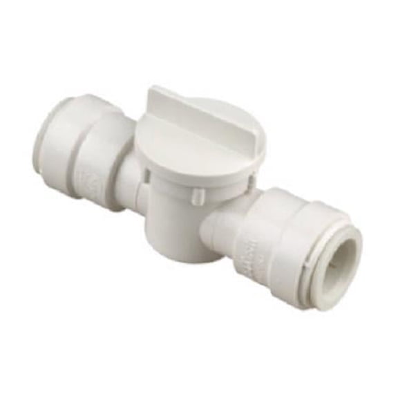 Watts Plastic Push Valve Stop Valve - Easy Installation - 1/4 In. CTS x 1/2 In. QC