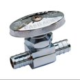 thumbnail image 1 of Watts PEX Straight Stop Valve - Chrome-Plated Brass - 1/2" Cf x 1/2" Cf Silver, 1 of 3