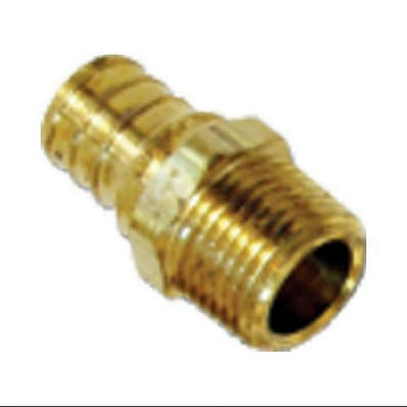 Watts PEX LFP-711 Male Red Adapter 3/4-Inch Barb x 1/2-Inch Male Pipe Low-Lead, Brass