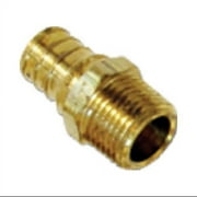 Watts PEX LFP-711 محول أحمر ذكر 3/4 بوصة بارب &times; 1/2 بوصة ماسورة ذكر منخفضة الرصاص ، نحاس