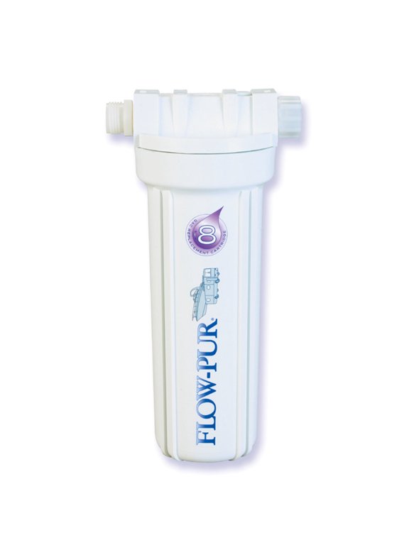 POE12GHGACB Flowmatic Flow-Pur Single Exterior Water Filter Kit for Recreational Vehicles & Boats