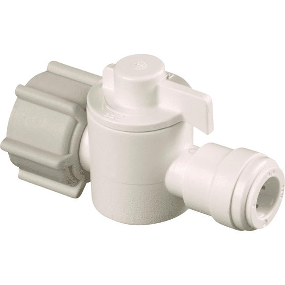 Watts Quick Connect Straight Stop Shutoff Push Valve - Single Pack Standard Mounting Hardware, Drop-In Replacement