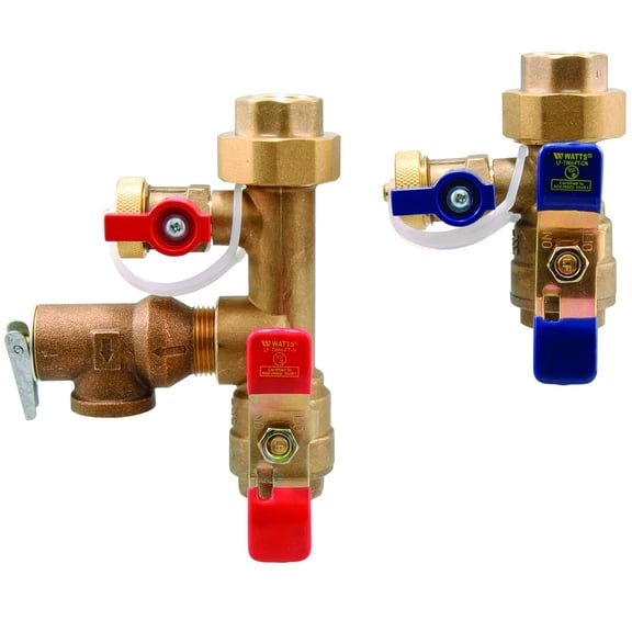 Watts Regulator 100156 0.75 in. Lead Free Copper Tankless Water Heater - Hcn-Rv Hot & Cold Valve Kit
