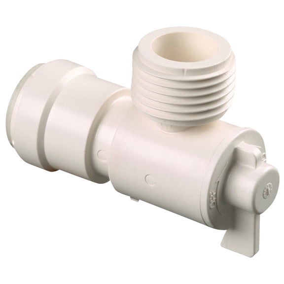 Watts Shut-Off Valve Angle, Quick-Connect 1/2 " X 3/4 " Bagged
