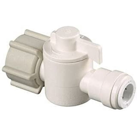 Watts Shutoff Valve Quick-Connect, Straight 1/4 " X 1/2 " Bagged
