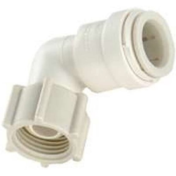 Watts Swivel Elbow Quick-Connect Fitting - 3/8 In. x 1/2 In. - Bagged