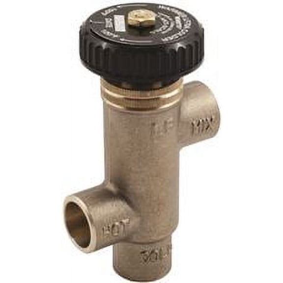 Watts Tempering Valve Hot Water Extender, 1/2 In. Sweat, Lead Free