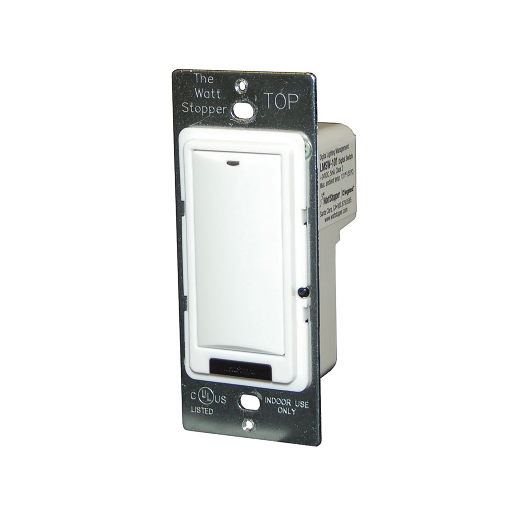 Wattstopper Lvsw-101 1 Button Wall Switch White No Engraving Low Voltage  Lvsw-100 Series