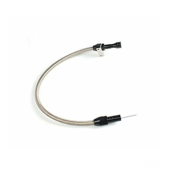 Wauebuly Replacement for Chevy TH-350/TH-400 Turbo SBC BBC Flexible Stainless Transmission Dipstick Black