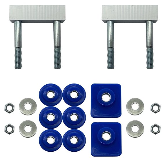 Wauebuly Replaces 13-04154 13-04164 HM75-66154 HM75-66164 Hood Hinge Pivot Bushing Mount Bolt Set