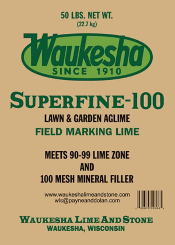 Waukesha White Superfine Field Marking Lime Granules 50 lb