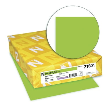 Astrobrights 21801 8.5 in. x 11 in. 24 lbs. Bond Weight Color Paper - Martian Green (500/Ream)