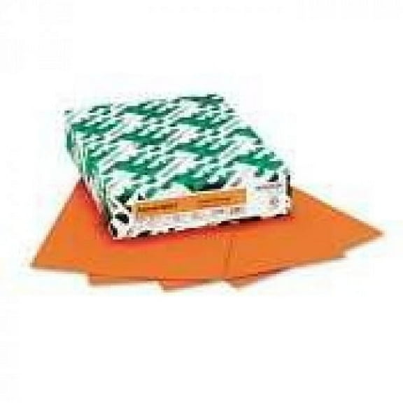 Wausau Paper - Astrobrights Colored Card Stock, 65lb, Orbit Orange, Letter, 250 Sheets - Pack of 5