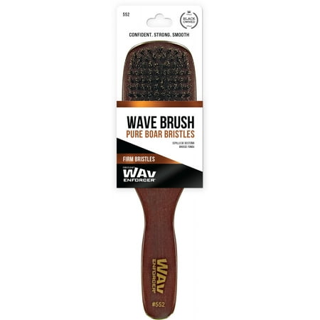 WavEnforcer 10" Boar Bristle Wave Hair Brush, Brown, 1 Count