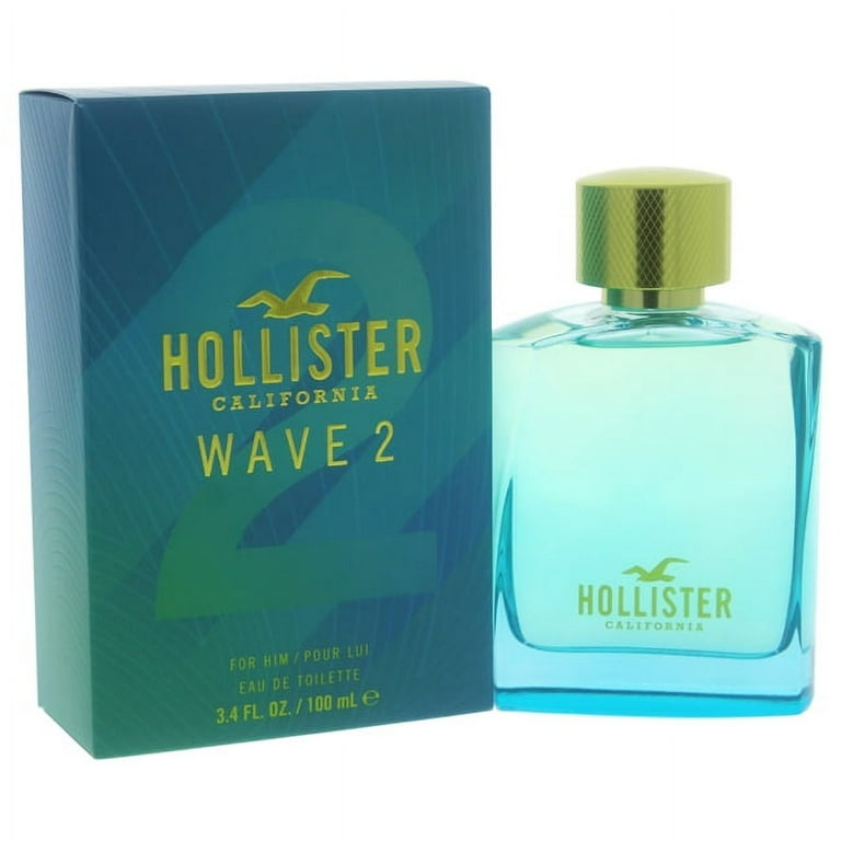 Hollister Wave 2 for Men - 3.4 oz EDT Spray, Romantic Wear with
