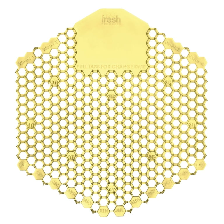 Wave 3D Urinal Deodorizer Screen, Citrus Scent, Yellow, 10/Box Wave 3D Urinal Deodorizer Screen, Citrus Scent, Yellow, 10/Box