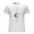 thumbnail image 1 of Wave And Anchor Men’s Graphic T-shirt Vintage Short Sleeve Sport Tee White XS, 1 of 5