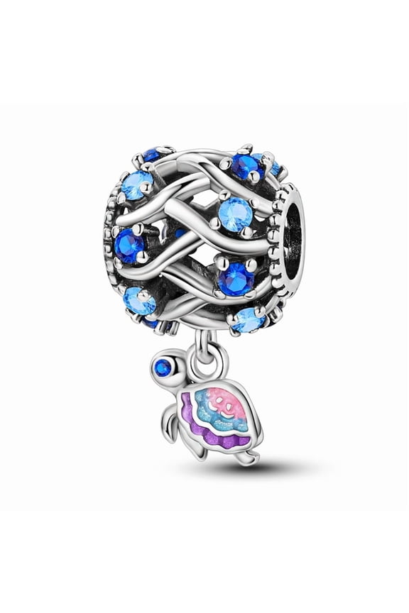 Wave And Turtle String BeadCharm, Compatible with Most Bracelet, Charm for Bracelet