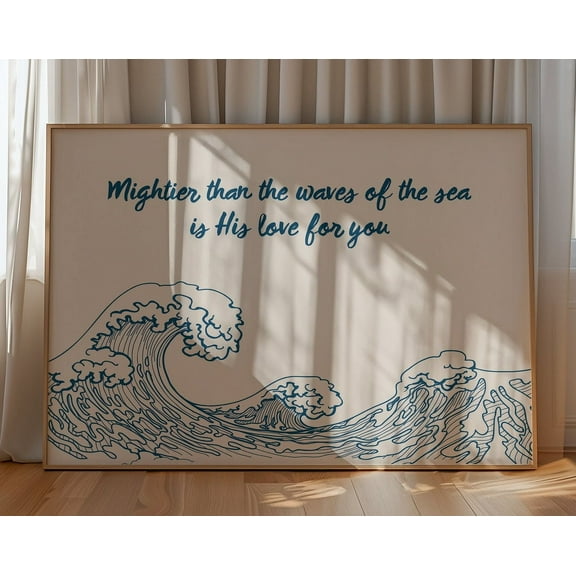 Wave Art Print! Boho, Minimalist Modern Art, Boho&Minimalistdecor, Ocean Art, Physical Poster Print Shipped To You! Wall Art, Modern Wall Decor, 8x12 UNFRAMED