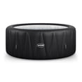 thumbnail image 1 of Wave Atlantic 6-Person Round Inflatable Hot Tub | 130-Jet Massage & Eco Heater | Slate Rattan, 1 of 7