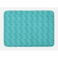 thumbnail image 1 of Wave Bath Mat, Simple Curls Abstract Underwater Geometric Shapes Illustration, Plush Bathroom Decor Mat with Non Slip Backing, 29.5" X 17.5", Cadet Blue Seafoam, by Ambesonne, 1 of 2