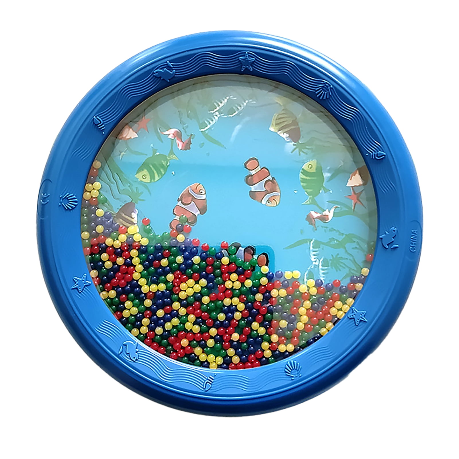 Wave Bead Ocean Drum Plastic Educational Gentle Ocean Sound Drum