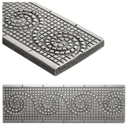 Wave Border Tile Trim Nickel 2x6 ( PACK OF 5 PIECE )