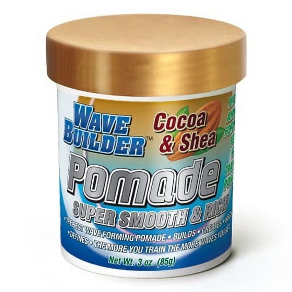 WaveBuilder Cocoa & Shea Super Smooth & Rich Pomade, 3 oz (Pack of 6)