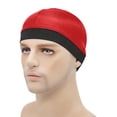 thumbnail image 1 of Wave Cap, Silk Stocking Wave Caps for 360 Waves, Silky Durag for Men, Stain Caps Red, 1 of 5