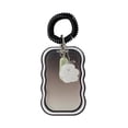 thumbnail image 1 of Wave Card Holder with Stretchable Coil Strap Clear Id Badge Holder for Students Cute Card Protector Keychain Lanyard Badge Reel University Office Daily Commute Outing Lightweight Compact, 1 of 6