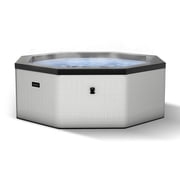 Wave Como 6-Person Octagon Eco-Foam Hot Tub | 90-Jet Massage & Wi-Fi Eco Heater | Graphite Gray