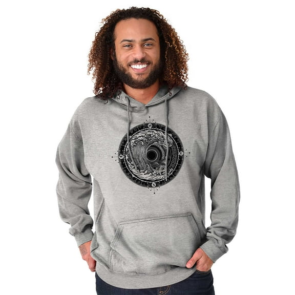 Wave Compass Ocean Sea Spiritual Hoodie Sweatshirt Women Men Brisco Brands S