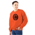 thumbnail image 1 of Wave Compass Ocean Sea Spiritual Unisex Plus Fleece Graphic Sweatshirt Brisco Brands 2X, 1 of 5